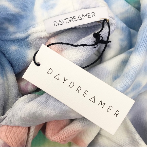 Daydreamer LA Eye Shrunken Hoodie Prismatic Tie Dye - Picture 6 of 12